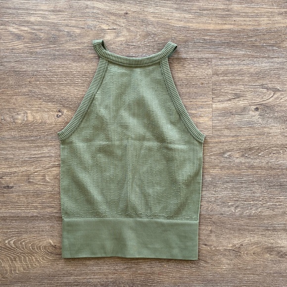 Free People Tops - Intimately Free People Olive green cropped tank size medium/large